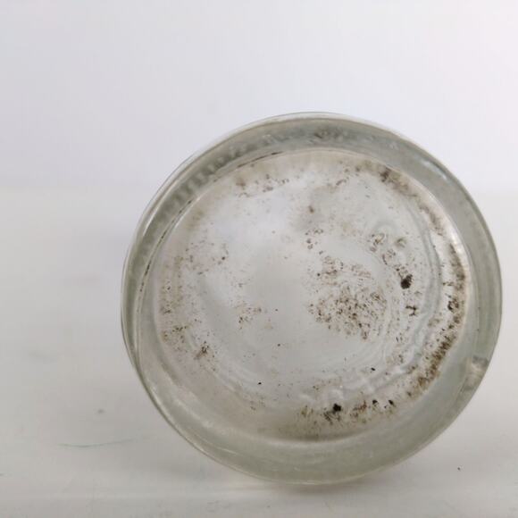 Vintage 1970s Fanta 10oz Ribbed Glass Soda Bottle Coca-Cola Navy & White ACL - Picture 7 of 7